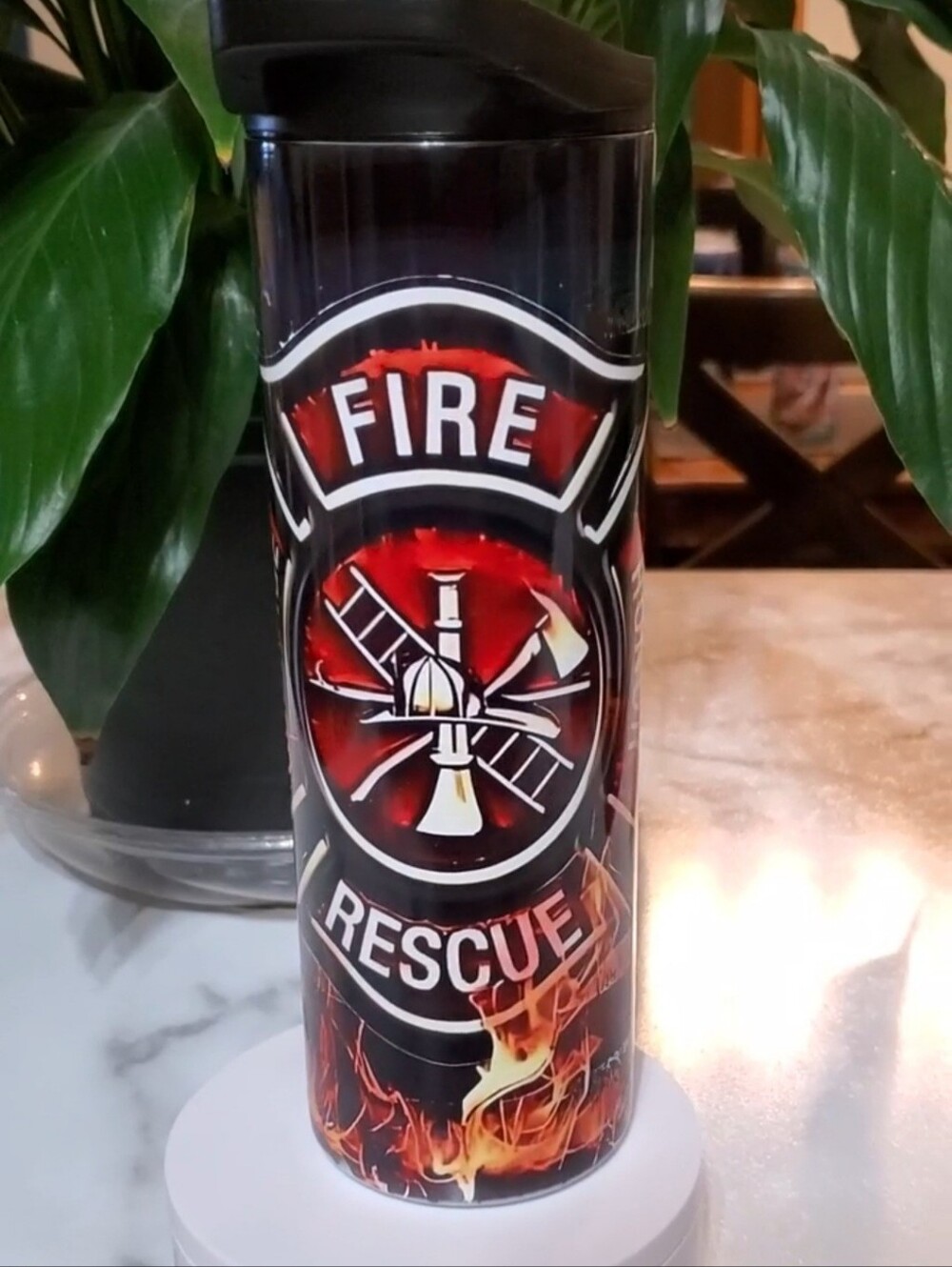 FIRE RESCUE COURGAE HONOR 20oz Tumbler with duo lids 🎉sale